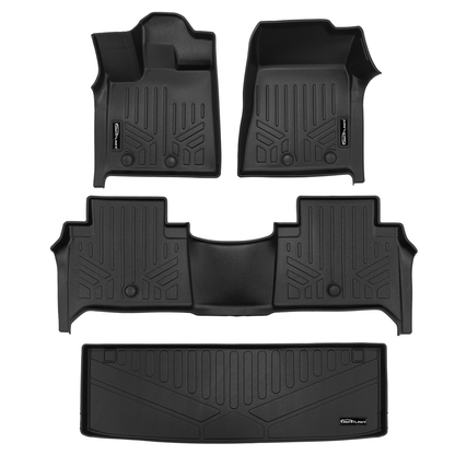 SMARTLINER Custom Fit Floor Liners For 2025 Infiniti QX80/2025 Nissan Armada Without Bucket Seats & Center Console Only Smartliner USA