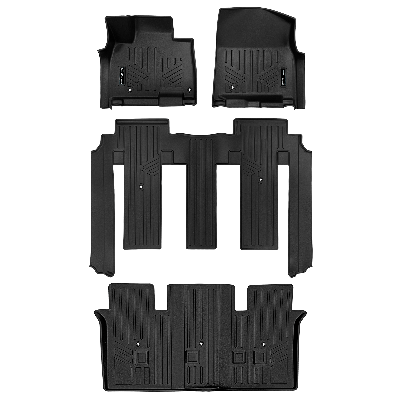 SMARTLINER Custom Fit Floor Liners For 2025-2026 Kia Carnival Hybrid (8 Passenger Models) Smartliner USA