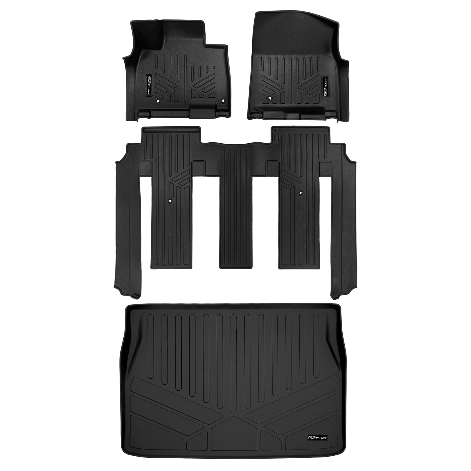 SMARTLINER Custom Fit Floor Liners For 2025-2026 Kia Carnival Hybrid (8 Passenger Models) Smartliner USA