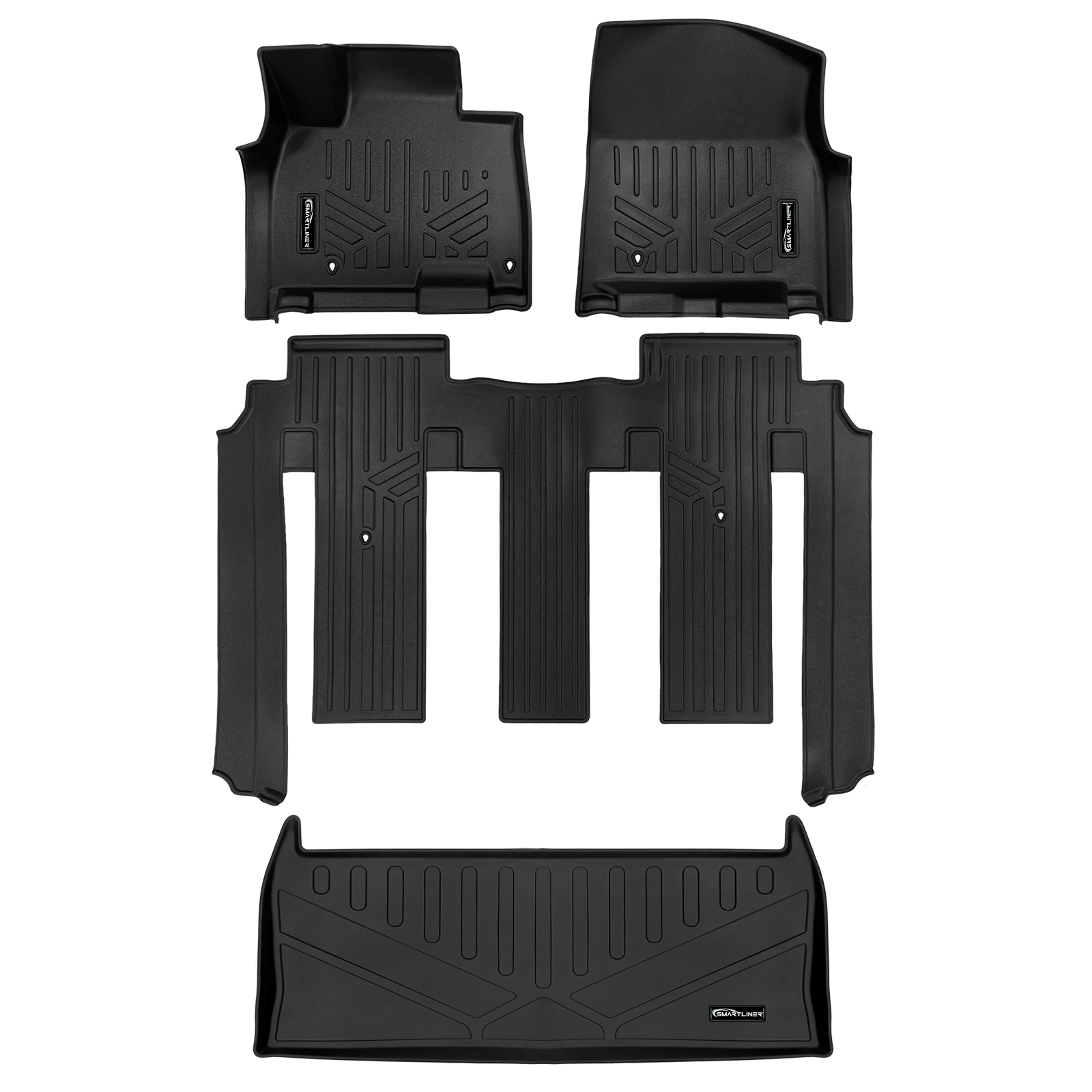SMARTLINER Custom Fit Floor Liners For 2025-2026 Kia Carnival Hybrid (8 Passenger Models) Smartliner USA