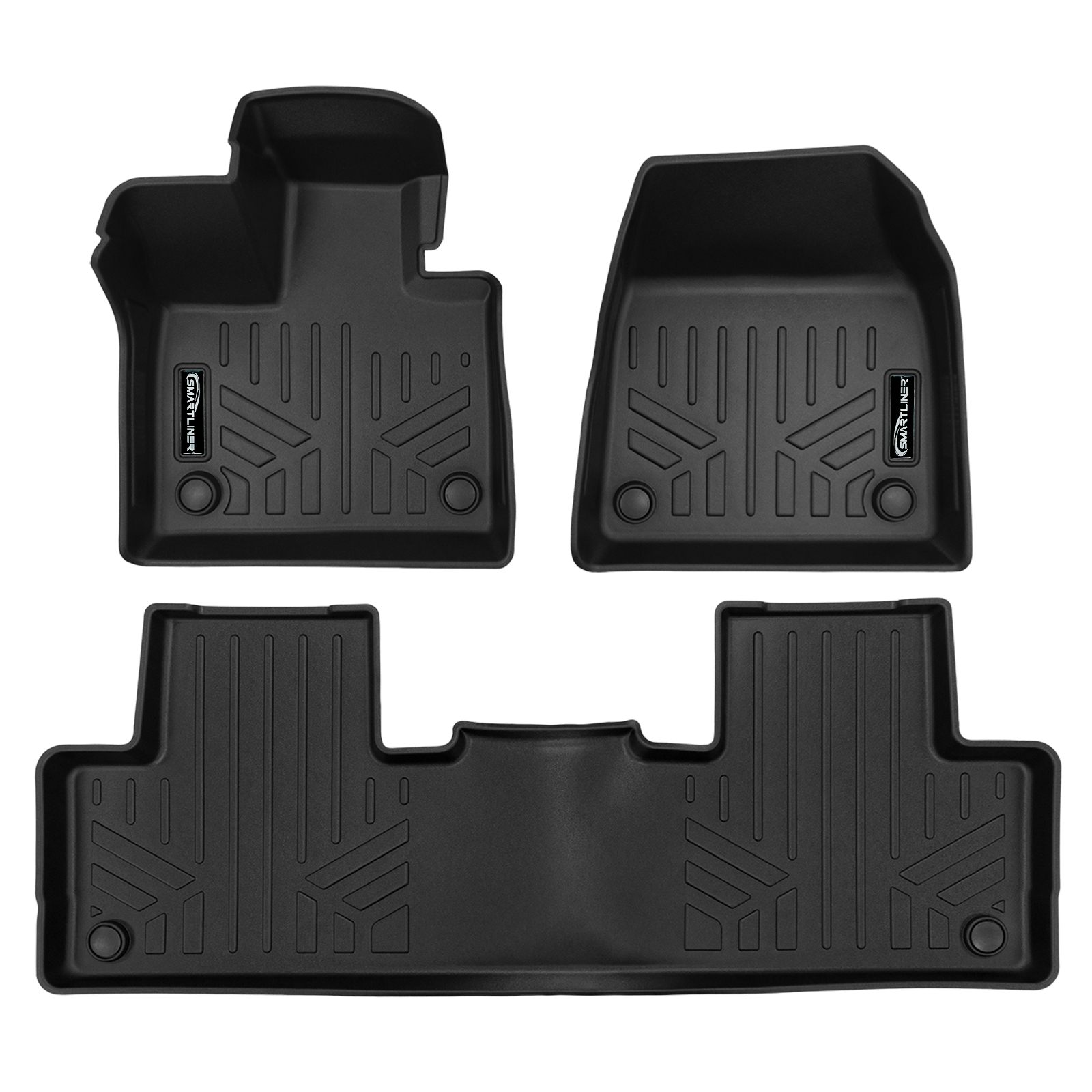 SMARTLINER Custom Fit Black For 2025 Volvo EX90 Electric. Fits 6 Passenger Model Smartliner USA