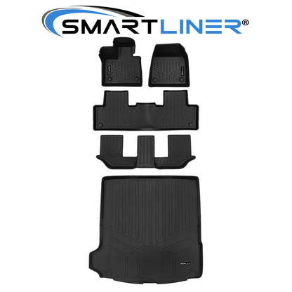 SMARTLINER Custom Fit Black For 2025 Volvo EX90 Electric. Fits 7 Passenger Model Smartliner USA