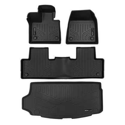 SMARTLINER Custom Fit Black For 2025 Volvo EX90 Electric. Fits 6 Passenger Model Smartliner USA