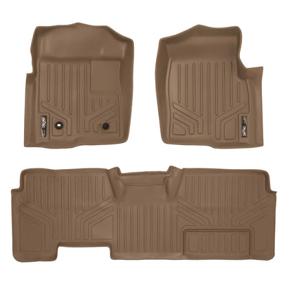 Smart Trim™ Custom Fit Floor Liners For 2009-2010 Ford F-150 SuperCab Non Flow-Through Center Console Smartliner USA