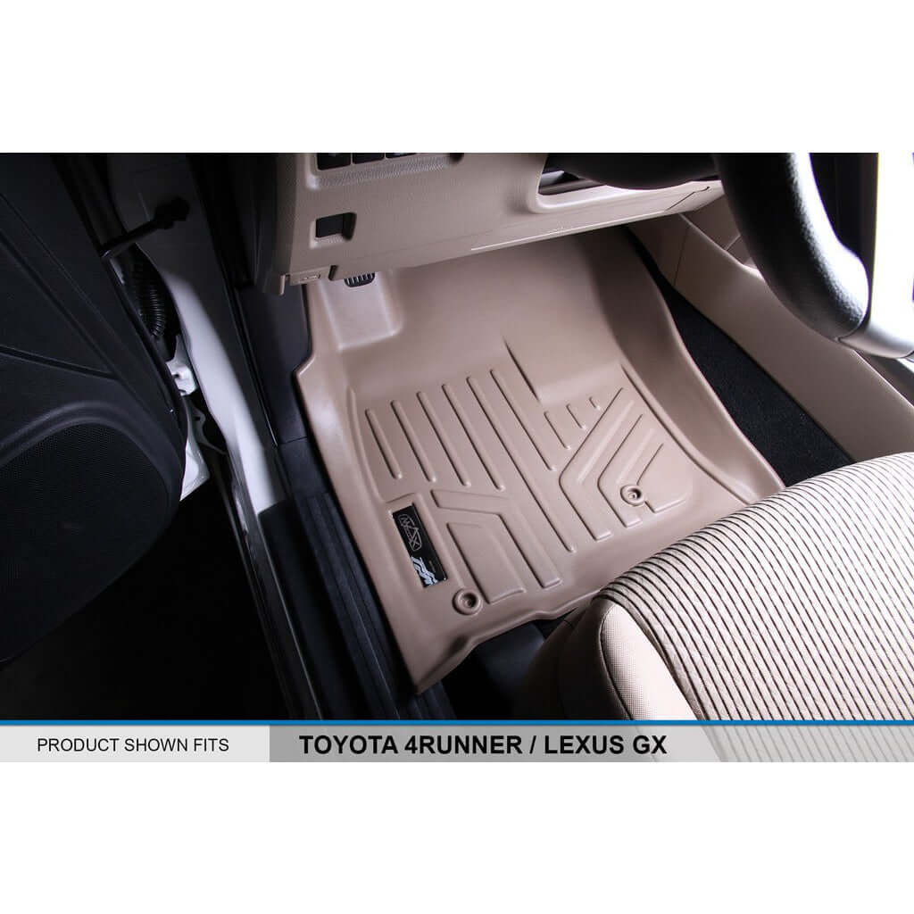 SMARTLINER Custom Fit Floor Liners For 2010-2012 Toyota 4Runner (5 Passenger with sliding Cargo Tray) Smartliner USA