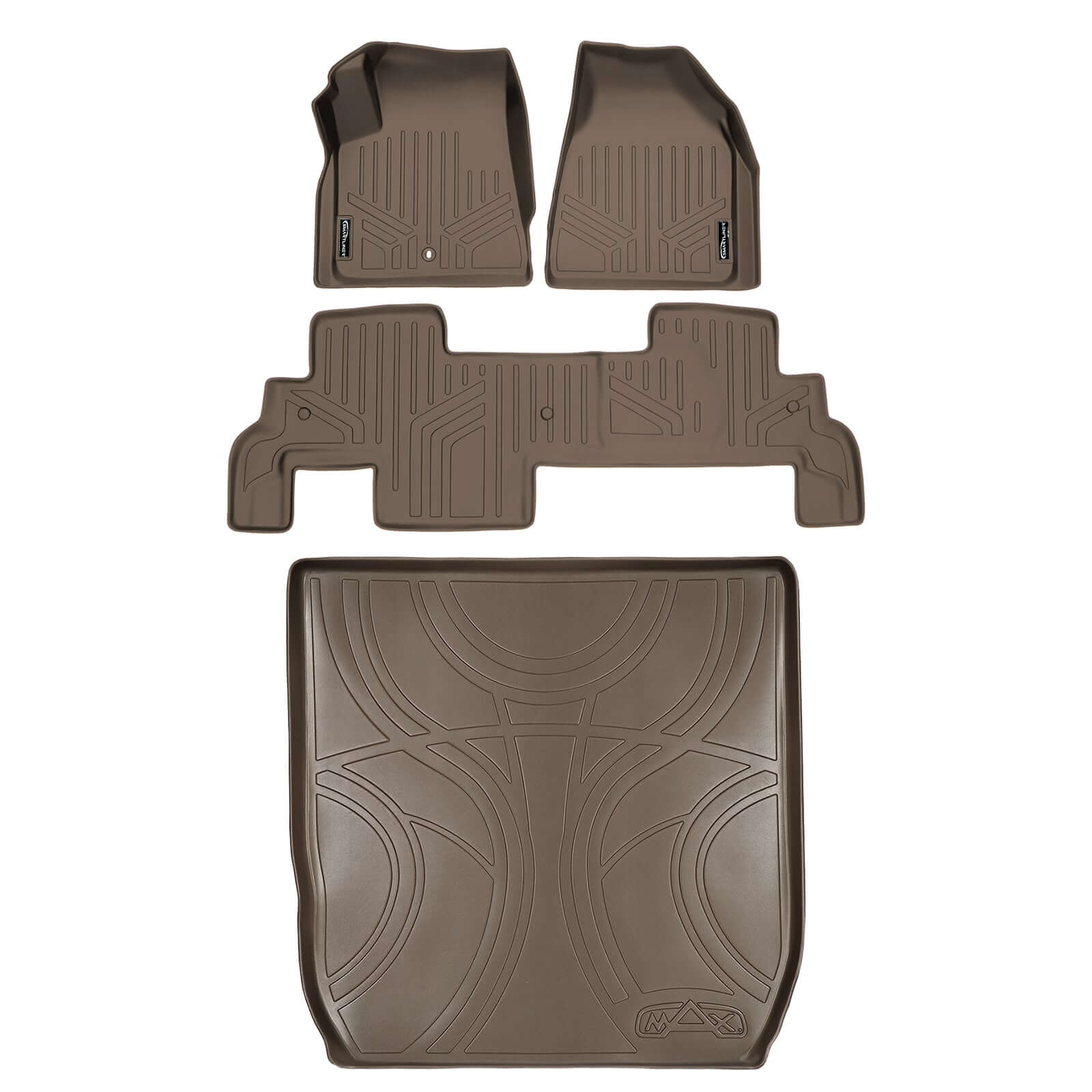 SMARTLINER Custom Fit Floor Liners For Traverse/Enclave/Acadia/Outlook (with 2nd Row Bench Seat) Smartliner USA