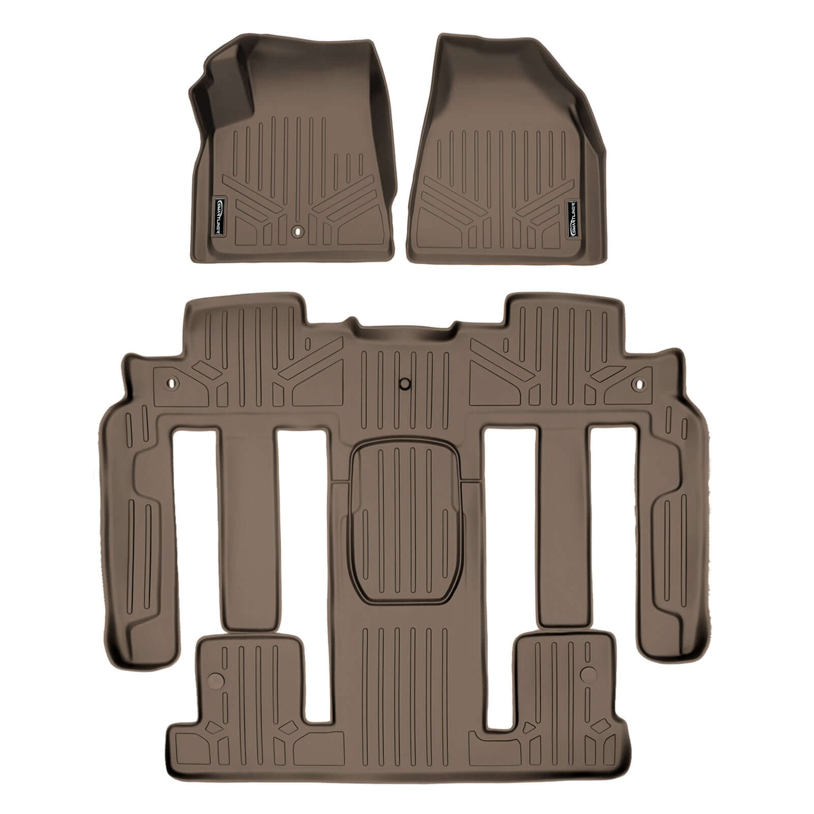 SMARTLINER Custom Fit Floor Liners For Traverse/Enclave with 2nd Row Bucket Seats Smartliner USA