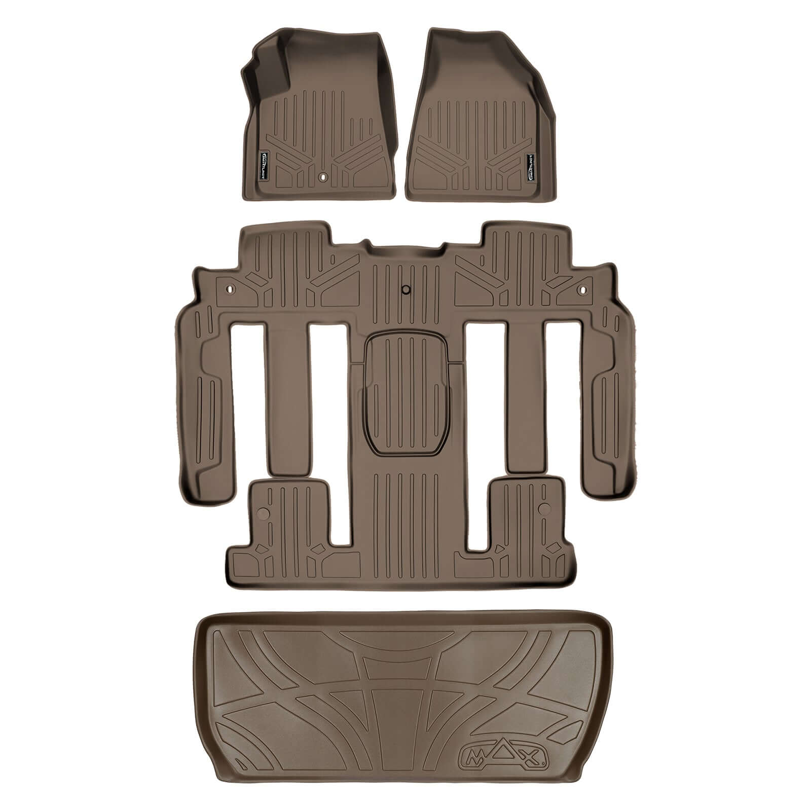 SMARTLINER Custom Fit Floor Liners For Traverse/Enclave with 2nd Row Bucket Seats Smartliner USA