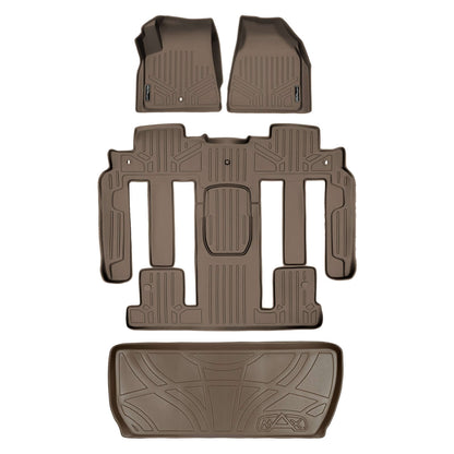 SMARTLINER Custom Fit Floor Liners For Traverse/Enclave with 2nd Row Bucket Seats Smartliner USA