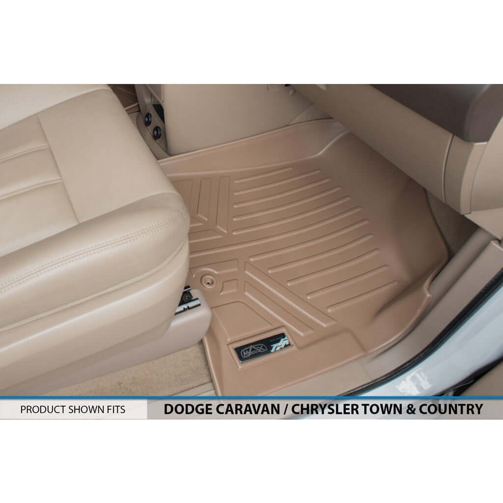 Smart Trim™ Custom Fit Floor Liners For 2008 2020 Caravan/Town & Country (Stow'n Go Only) Smartliner USA