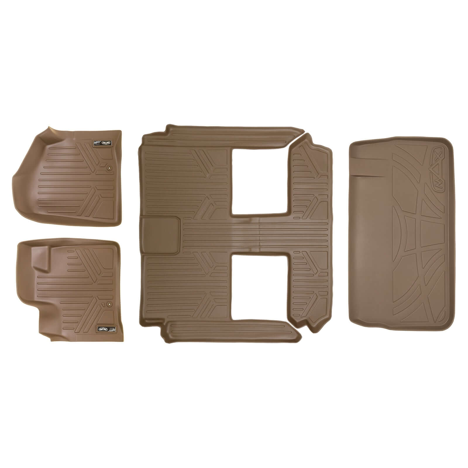 Smart Trim™ Custom Fit Floor Liners For 2008 2020 Caravan/Town & Country (Stow'n Go Only) Smartliner USA