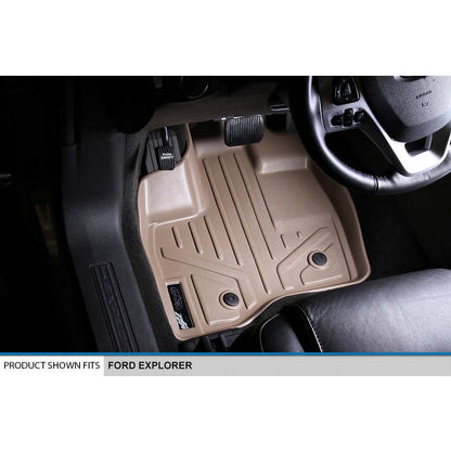SMARTLINER Custom Fit Floor Liners For 2011-2014 Ford Explorer (with 2nd Row Center Console) Smartliner USA