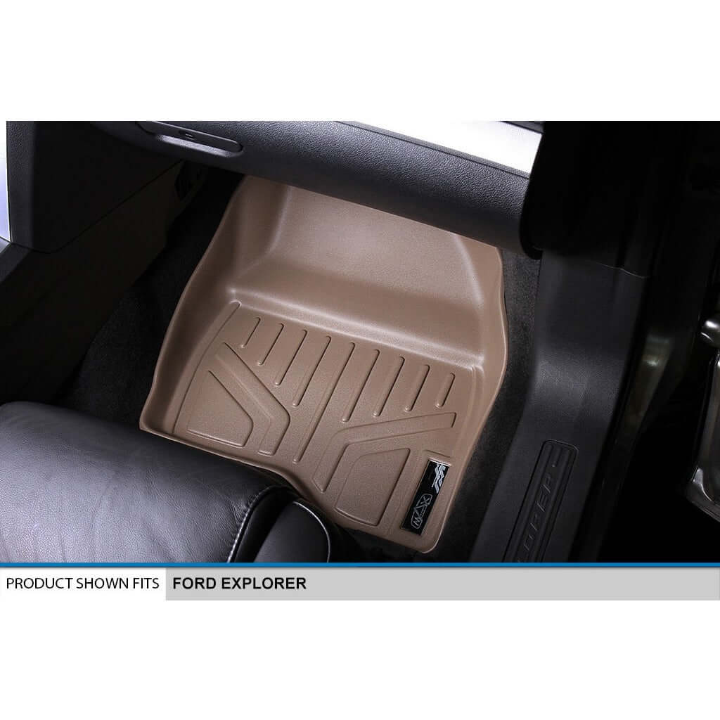 SMARTLINER Custom Fit Floor Liners For 2011-2014 Explorer (without 2nd Row Center Console) Smartliner USA