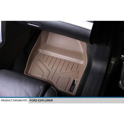 SMARTLINER Custom Fit Floor Liners For 2011-2014 Ford Explorer (with 2nd Row Center Console) Smartliner USA