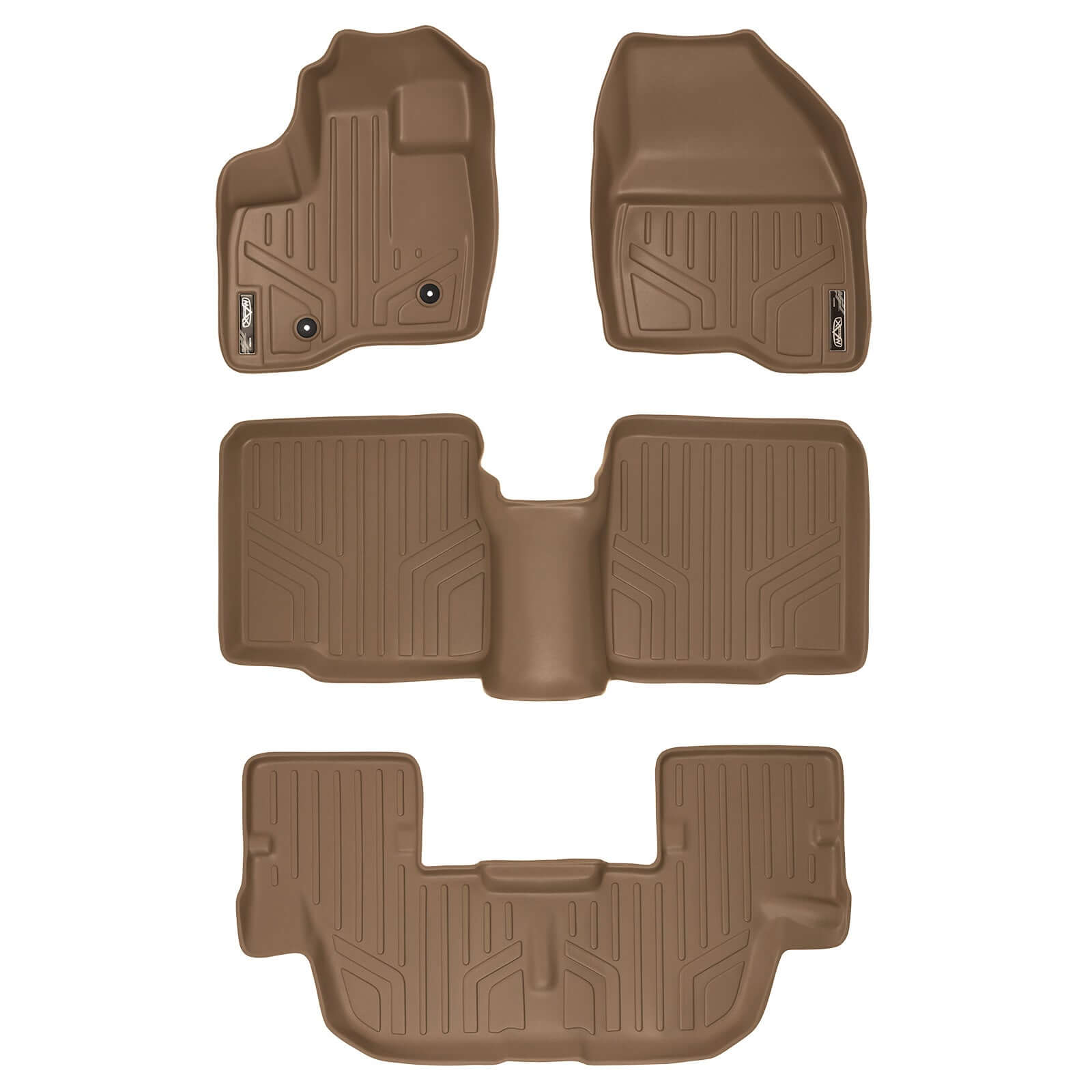 SMARTLINER Custom Fit Floor Liners For 2011-2014 Explorer (without 2nd Row Center Console) Smartliner USA