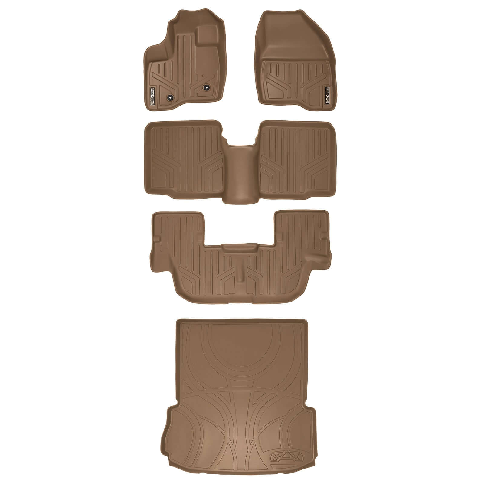 SMARTLINER Custom Fit Floor Liners For 2011-2014 Explorer (without 2nd Row Center Console) Smartliner USA