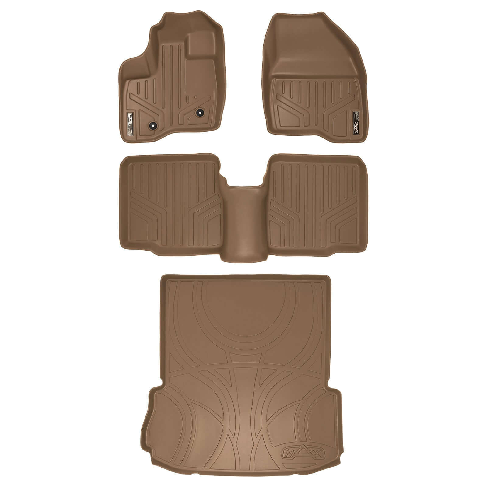 SMARTLINER Custom Fit Floor Liners For 2011-2014 Explorer (without 2nd Row Center Console) Smartliner USA