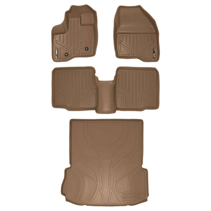 SMARTLINER Custom Fit Floor Liners For 2011-2014 Explorer (without 2nd Row Center Console) Smartliner USA