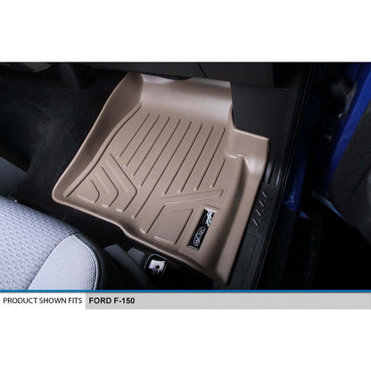 SMARTLINER Custom Fit Floor Liners For 2011-2014 Ford F-150 SuperCab with Flow Center Console Smartliner USA