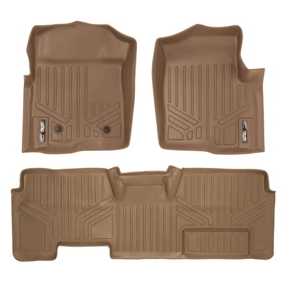Smart Trim™ Custom Fit Floor Liners For 2011-2014 Ford F-150 SuperCab Non Flow Center Console Smartliner USA