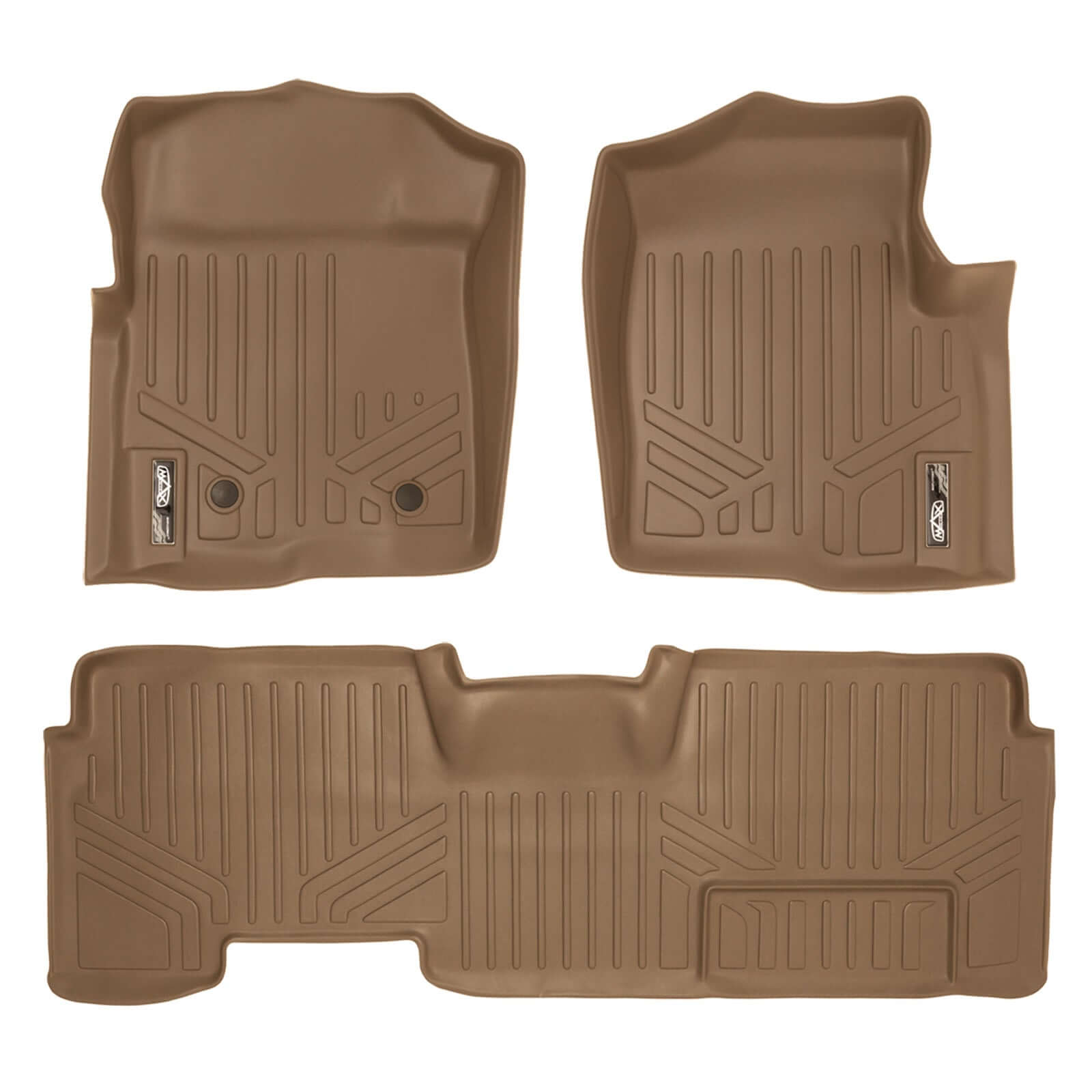 SMARTLINER Custom Fit Floor Liners For 2011-2014 Ford F-150 SuperCab with Flow Center Console Smartliner USA