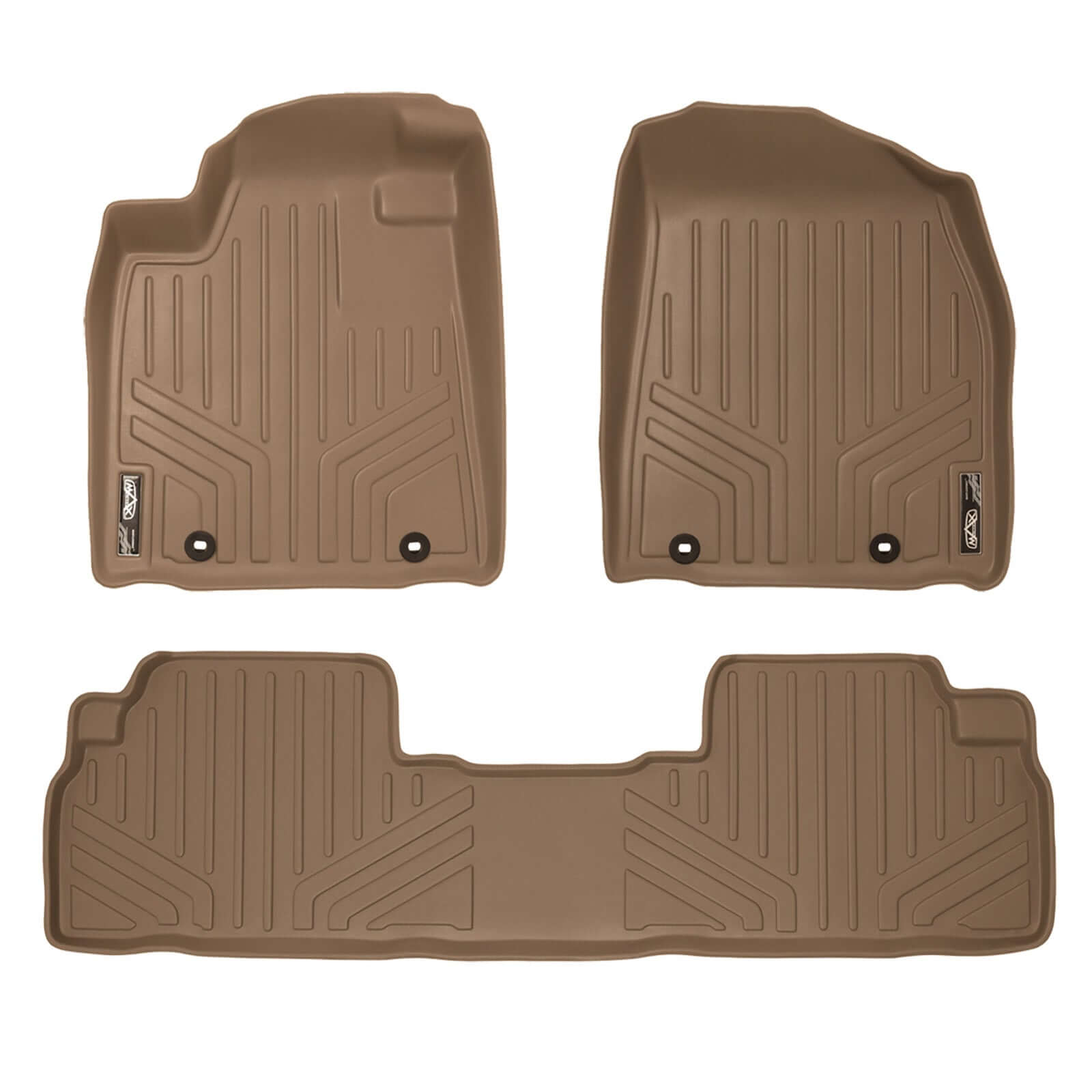 SMARTLINER Custom Fit Floor Liners For 2013-2015 Lexus RX (First Row Twist type Rings) Smartliner USA