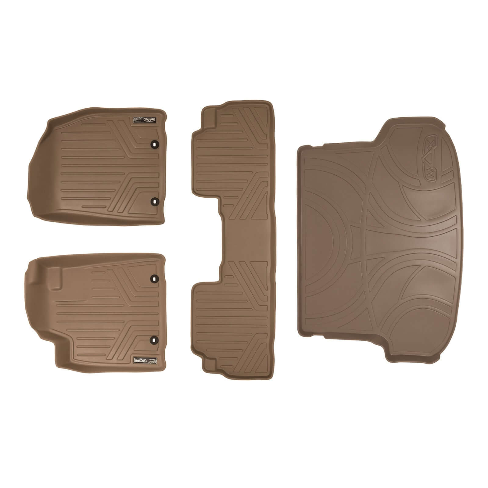 SMARTLINER Custom Fit Floor Liners For 2013-2015 Lexus RX (First Row Twist type Rings) Smartliner USA