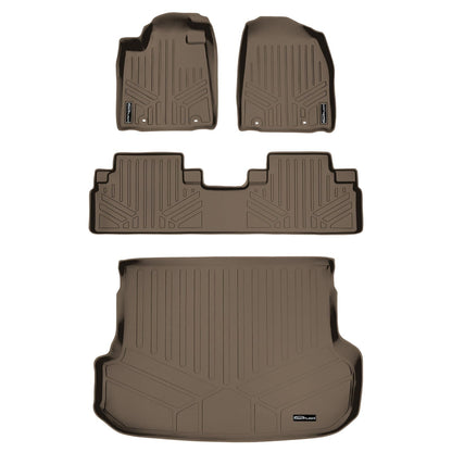 SMARTLINER Custom Fit Floor Liners For 2013-2015 Lexus RX (First Row Twist type Rings) Smartliner USA