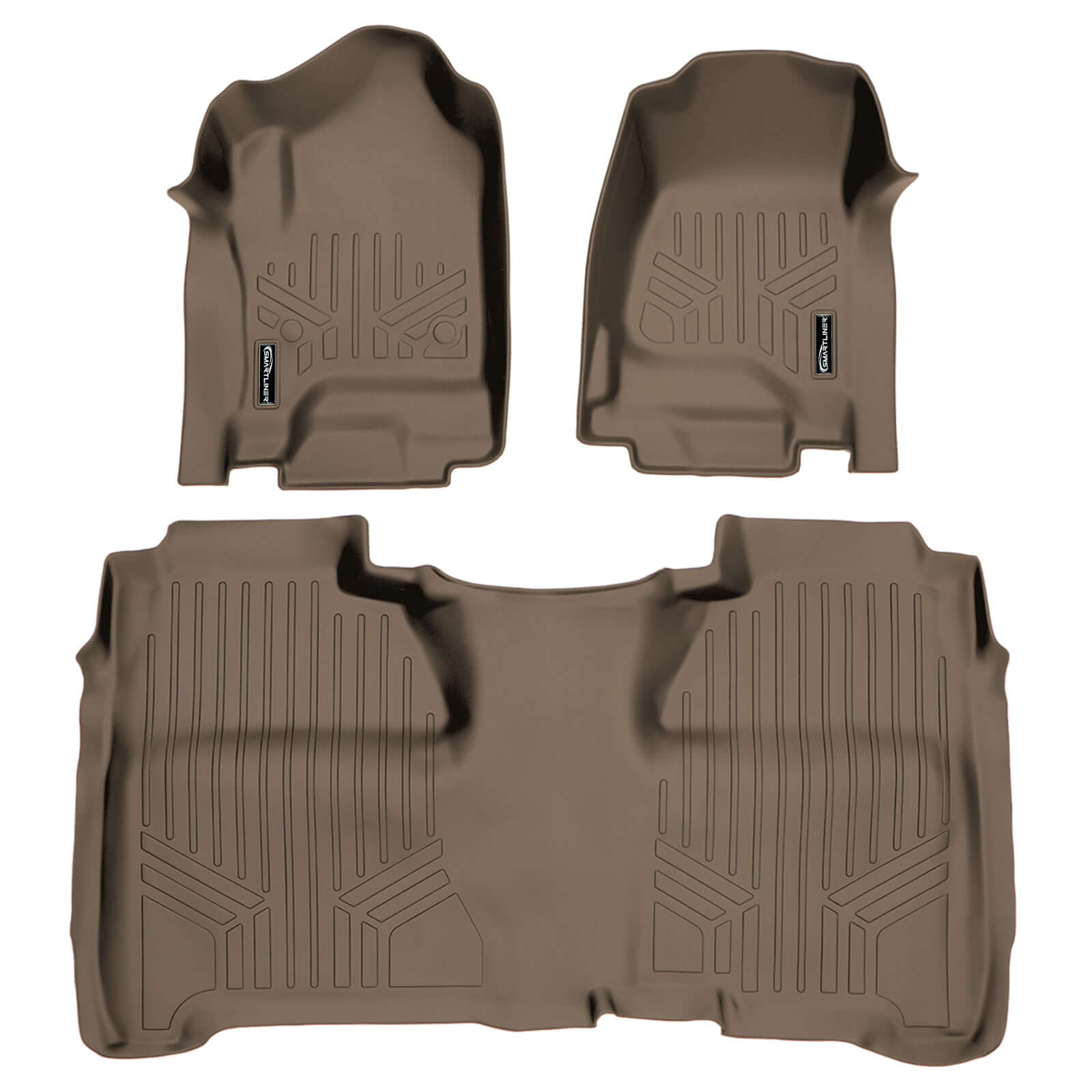 SmartCoverage™ Custom Fit Floor Liners For Crew Cab 2014-2018 Silverado/Sierra 1500 - 2015-2021 2500/3500 HD Smartliner USA