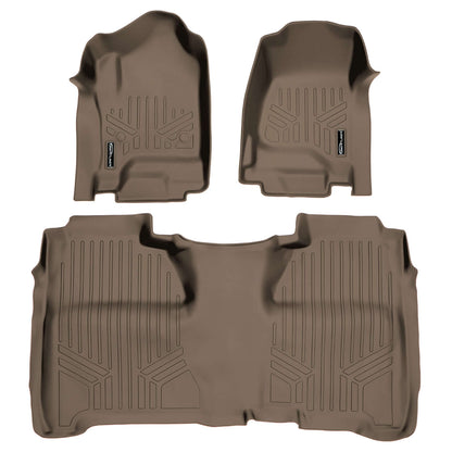 SmartCoverage™ Custom Fit Floor Liners For Crew Cab 2014-2018 Silverado/Sierra 1500 - 2015-2021 2500/3500 HD Smartliner USA