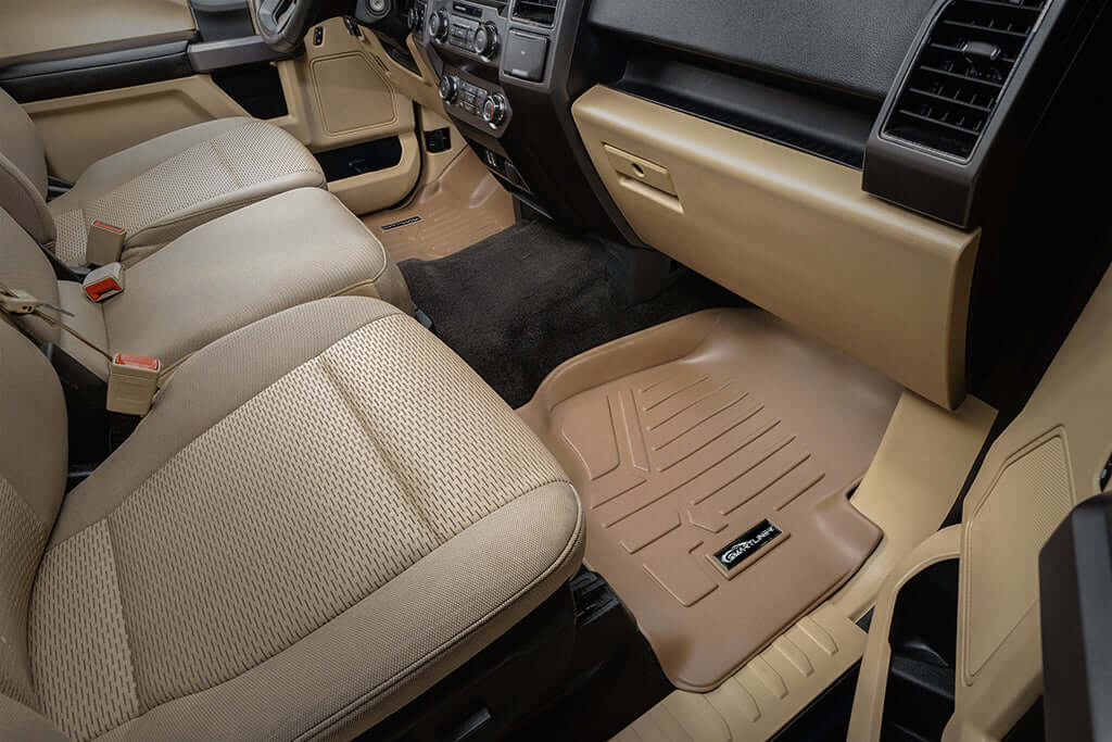 SMARTLINER Custom Fit Floor Liners For 2022-2025 Ford F-150 Lightning Only fits with 2nd Row Bucket seats without under seat fold-flat storage Smartliner USA