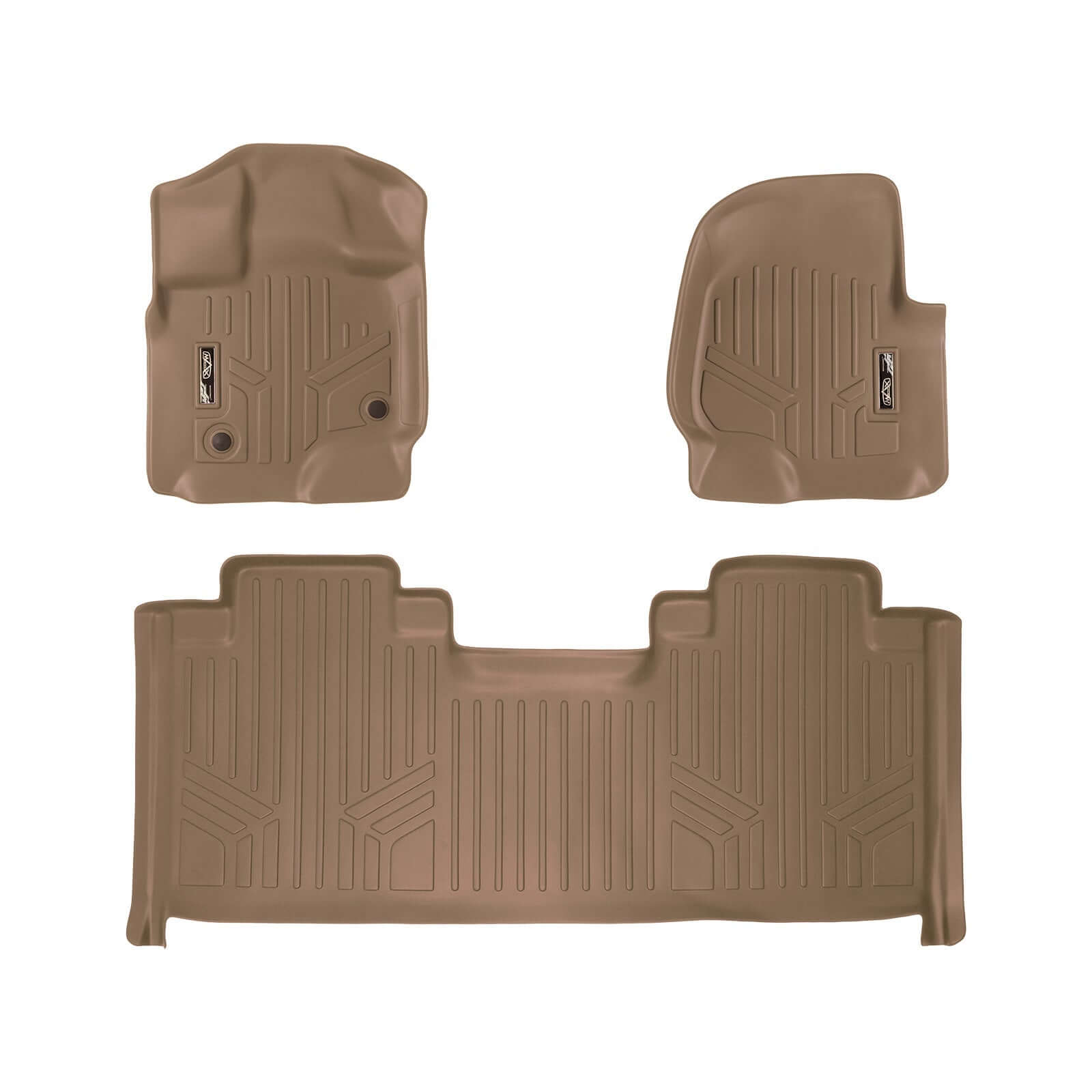 SMARTLINER Custom Fit Floor Liners For 2015-2025 Ford F-150 SuperCab with 1st Row Bucket Seats Vinyl Flooring Smartliner USA
