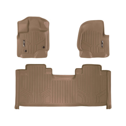 SMARTLINER Custom Fit Floor Liners For 2015-2025 Ford F-150 SuperCab with 1st Row Bucket Seats Vinyl Flooring Smartliner USA