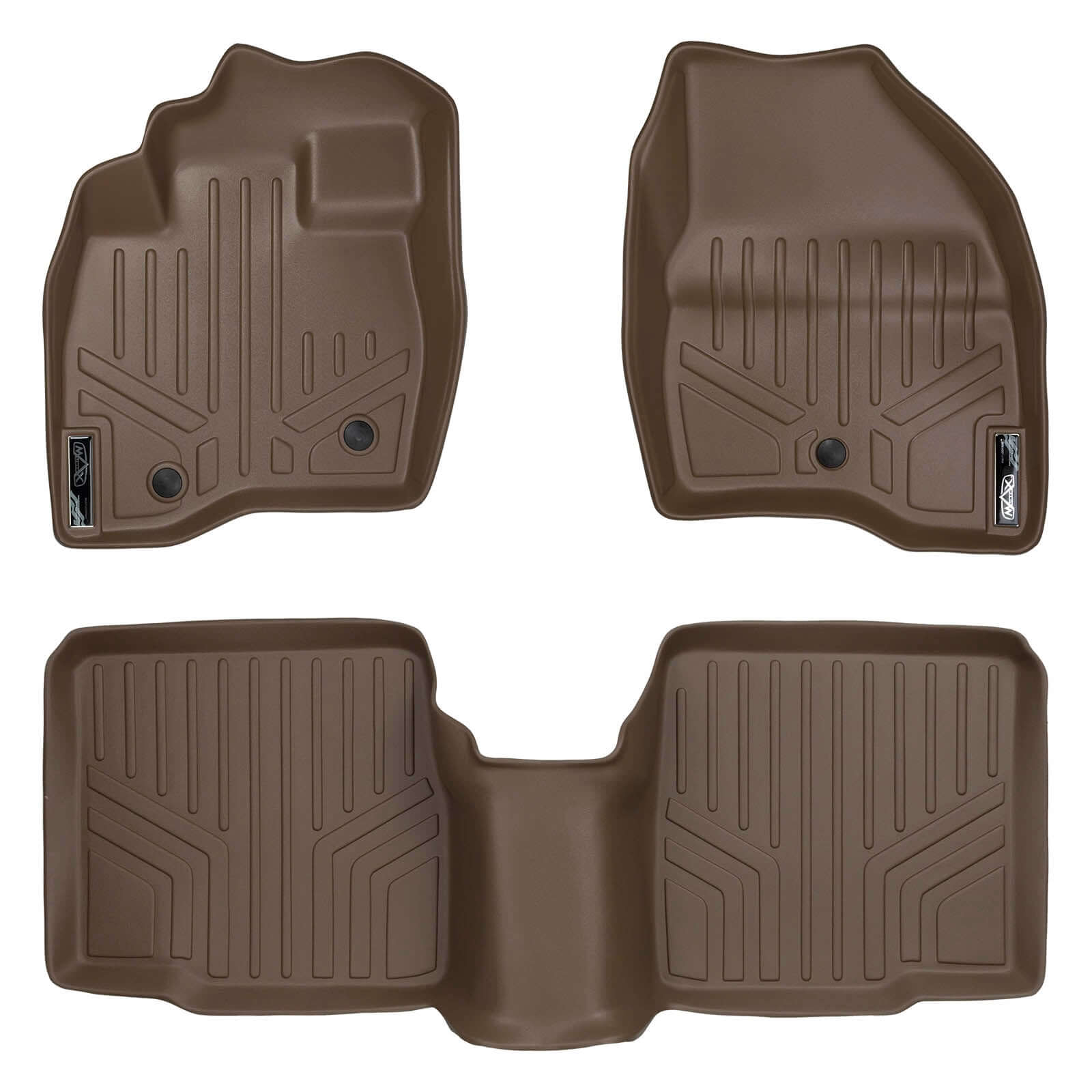 SMARTLINER Custom Fit Floor Liners For 2017-2019 Ford Explorer without 2nd Row Center Console Smartliner USA