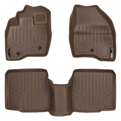 SMARTLINER Custom Fit Floor Liners For 2017-2019 Ford Explorer without 2nd Row Center Console Smartliner USA