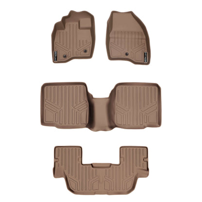 SMARTLINER Custom Fit Floor Liners For 2017-2019 Ford Explorer without 2nd Row Center Console Smartliner USA