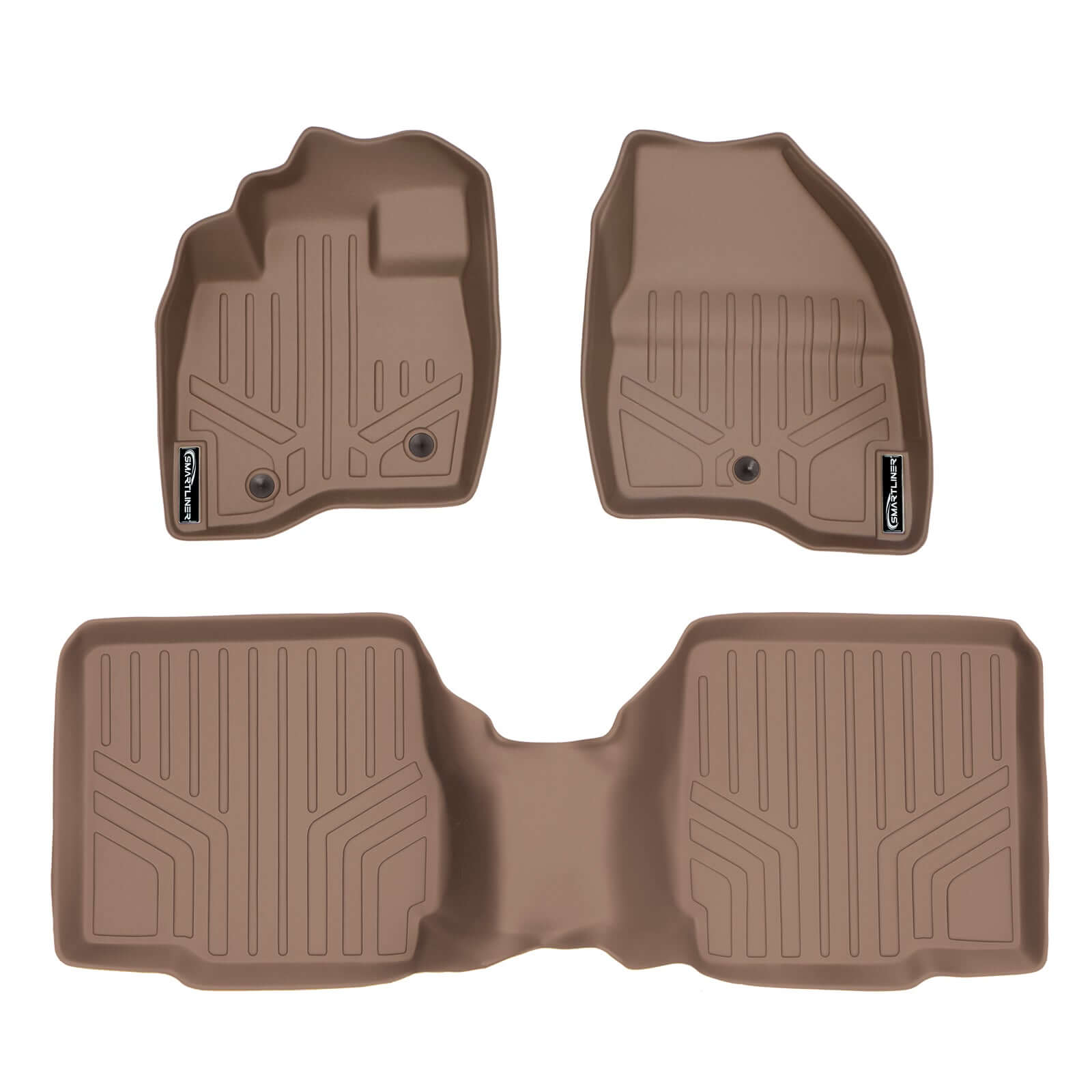 SMARTLINER Custom Fit Floor Liners For 2017-2019 Ford Explorer with 2nd Row Center Console Smartliner USA