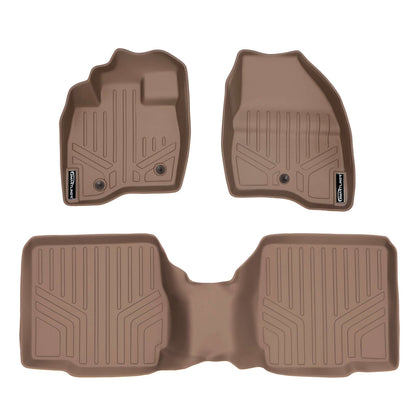 SMARTLINER Custom Fit Floor Liners For 2017-2019 Ford Explorer with 2nd Row Center Console Smartliner USA