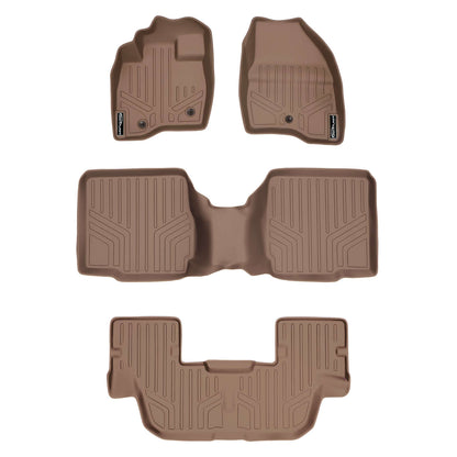 SMARTLINER Custom Fit Floor Liners For 2017-2019 Ford Explorer with 2nd Row Center Console Smartliner USA