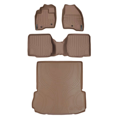 SMARTLINER Custom Fit Floor Liners For 2017-2019 Ford Explorer with 2nd Row Center Console Smartliner USA