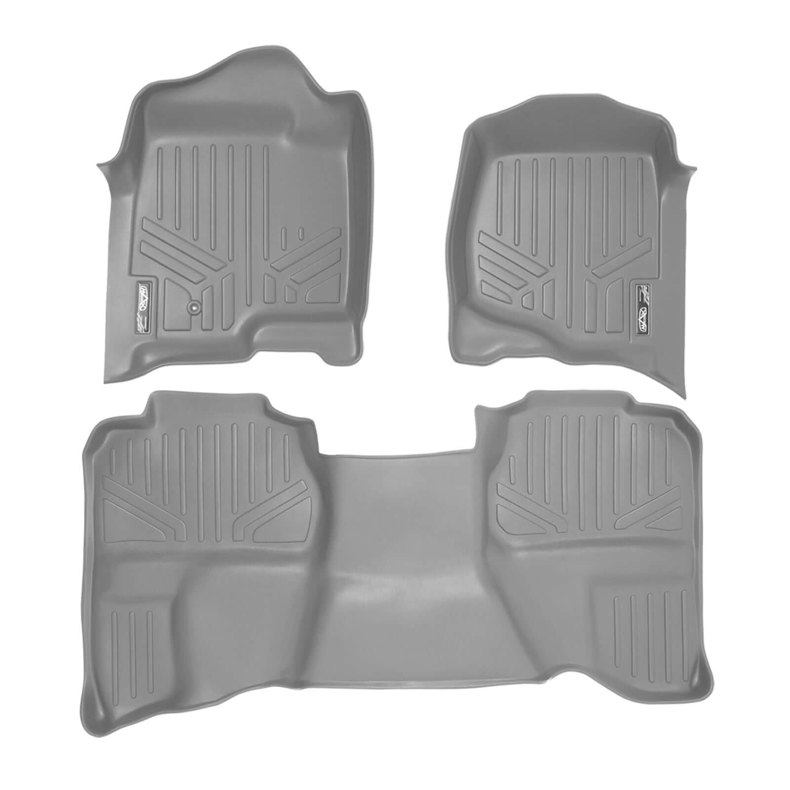 SMARTLINER Custom Fit Floor Liners For 2007-2013 Silverado/Sierra 1500/2500/3500 HD Extended Cab Smartliner USA