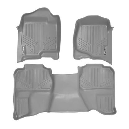 SMARTLINER Custom Fit Floor Liners For 2007-2013 Silverado/Sierra 1500/2500/3500 HD Extended Cab Smartliner USA