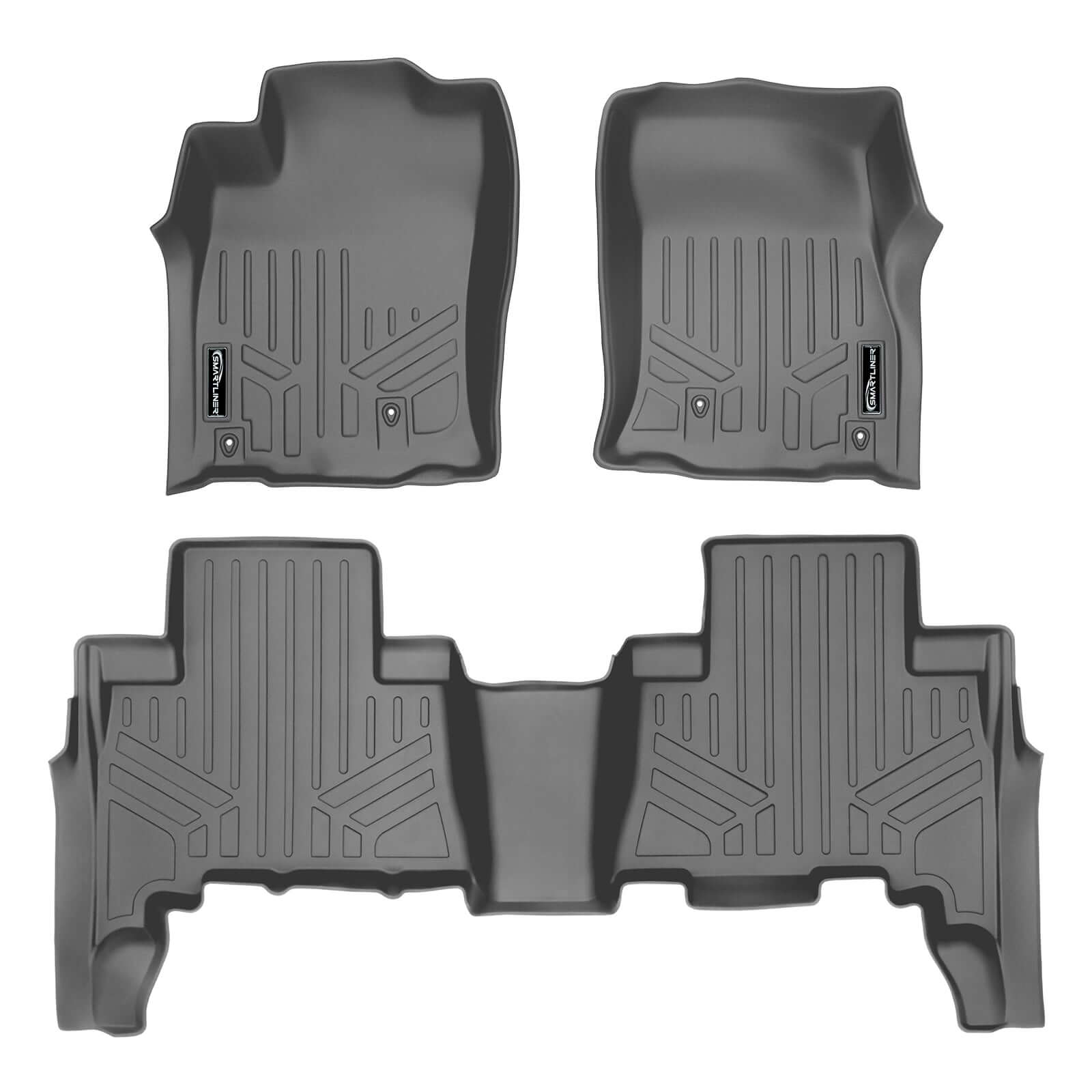 SMARTLINER Custom Fit Floor Liners For 2010-2012 Toyota 4Runner (5 Passenger with sliding Cargo Tray) Smartliner USA
