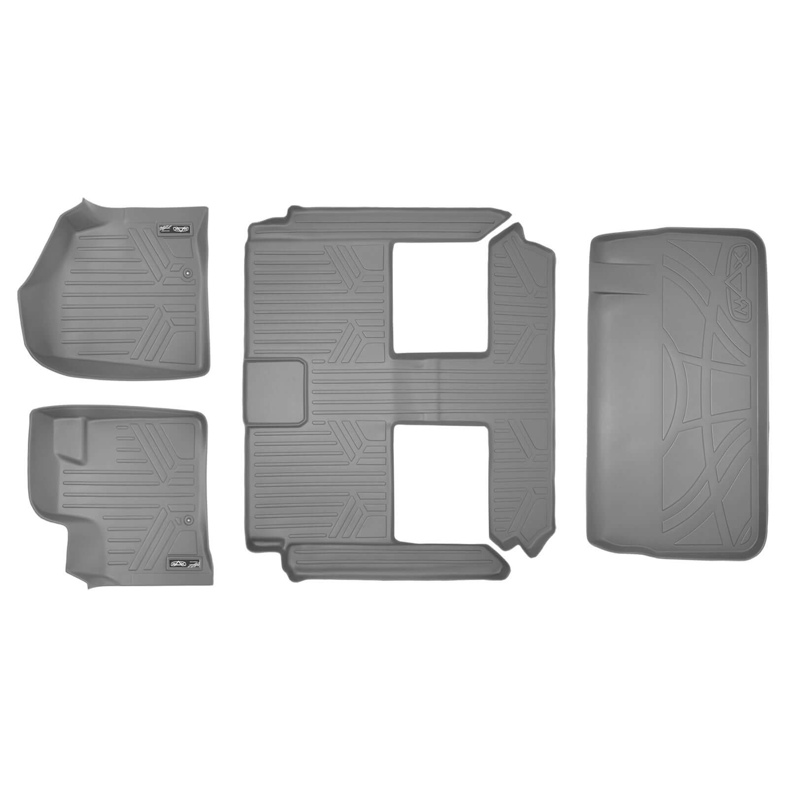 Smart Trim™ Custom Fit Floor Liners For 2008 2020 Caravan/Town & Country (Stow'n Go Only) Smartliner USA