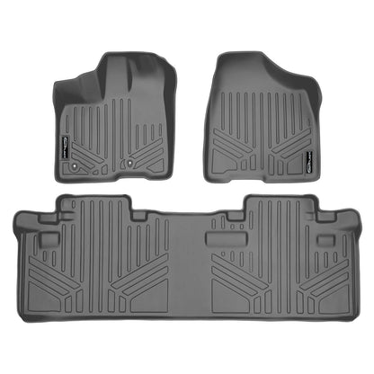 SMARTLINER Custom Fit Floor Liners For 2011-2012 Toyota Sienna (8 Passenger Model) Smartliner USA