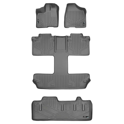 Smart Trim™ Custom Fit Floor Liners For 2011 2012 Toyota Sienna 7 Passenger Model Smartliner USA
