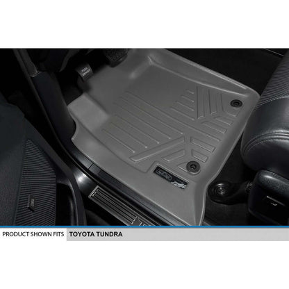 SMARTLINER Custom Fit Floor Liners For 2007-2021 Toyota Tundra CrewMax Cab (with Coverage Under 2nd Row Seat) Smartliner USA