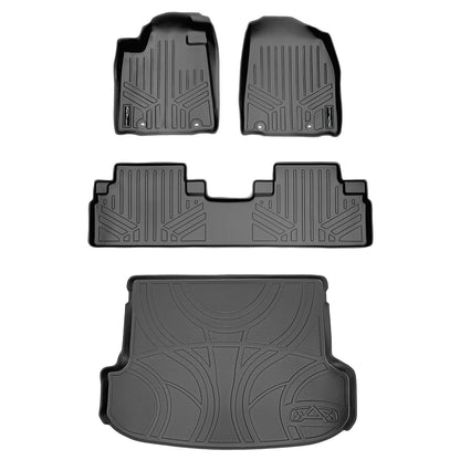 SMARTLINER Custom Fit Floor Liners For 2013-2015 Lexus RX (First Row Twist type Rings) Smartliner USA