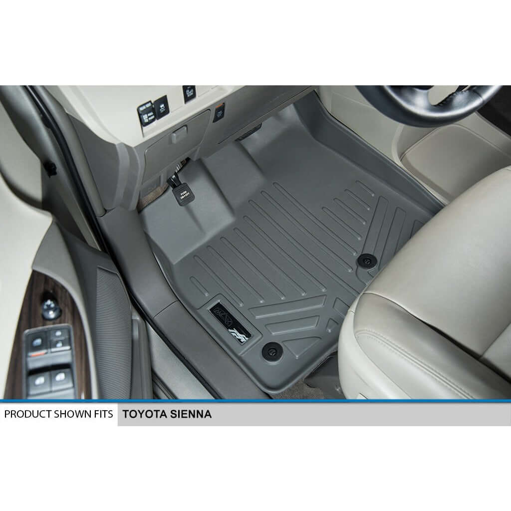 SMARTLINER Custom Fit Floor Liners For 2013-2020 Toyota Sienna (8 Passenger Model) Smartliner USA