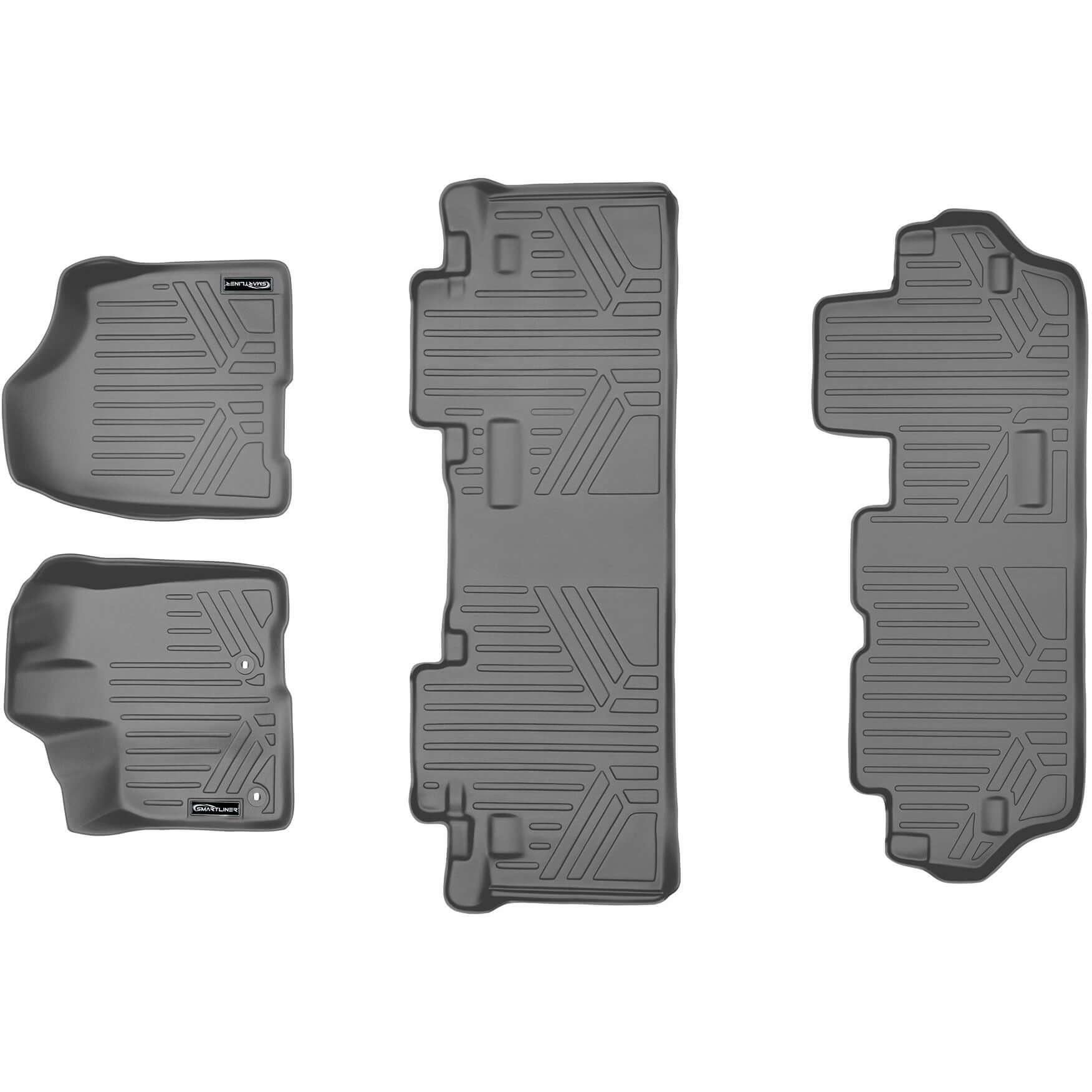 SMARTLINER Custom Fit Floor Liners For 2013-2020 Toyota Sienna (8 Passenger Model) Smartliner USA